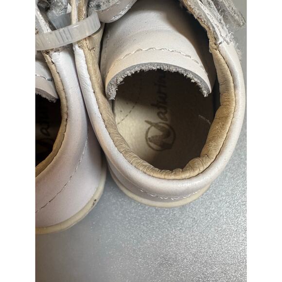 Naturino Cocoon VL White Leather Baby Shoes Size 2 US - Picture 4 of 4